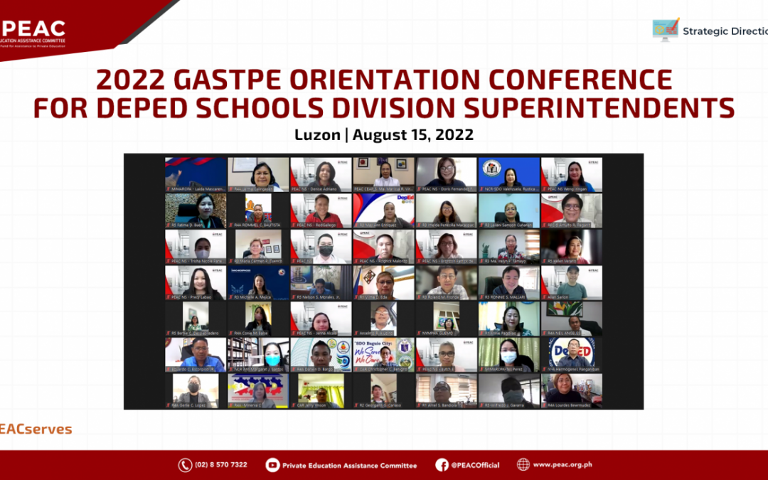 Orientation-Webinars on the ESC, TSS and SHS VP program guidelines in SY 2022-2023 for DepEd SDS