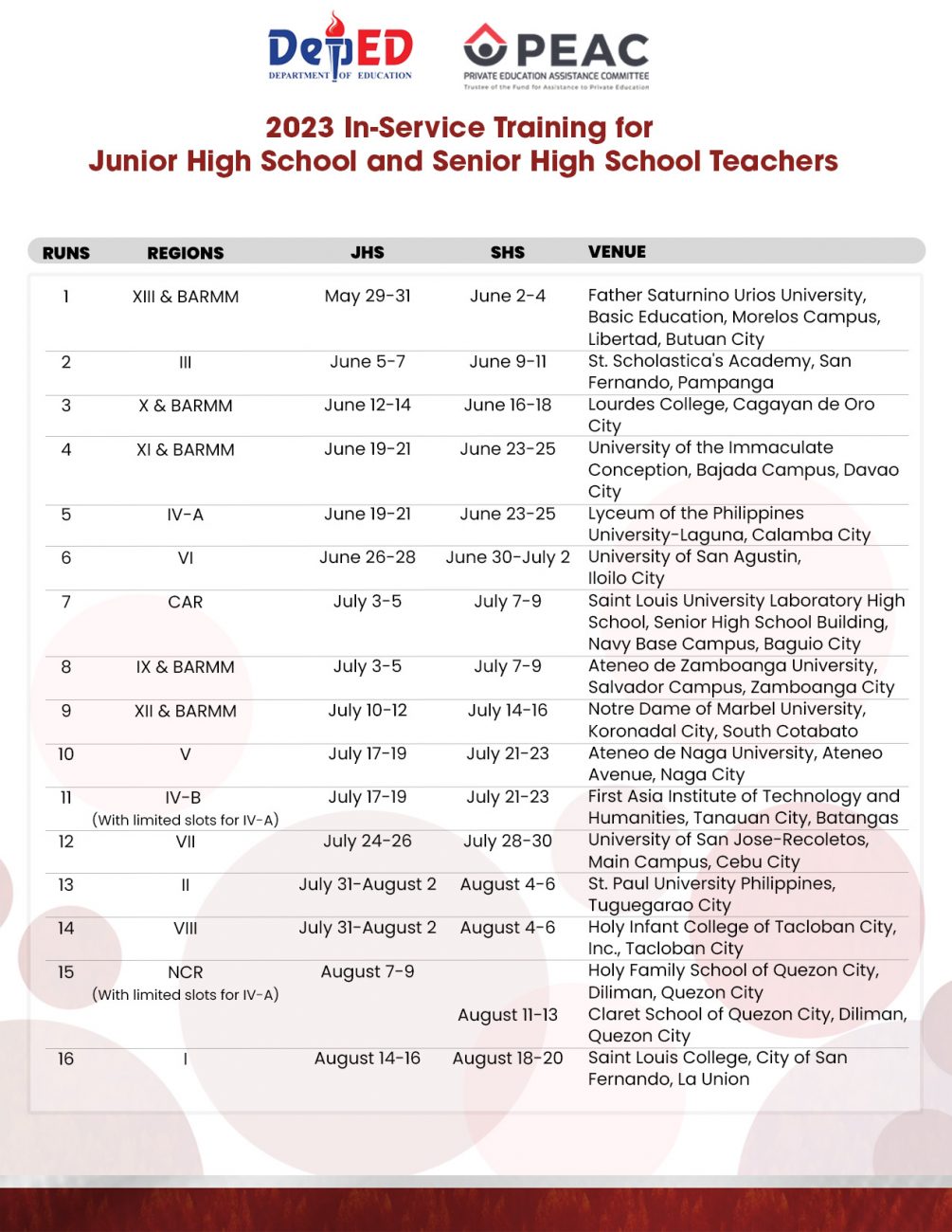 Inset 2024 Schedule - Sean Carolee