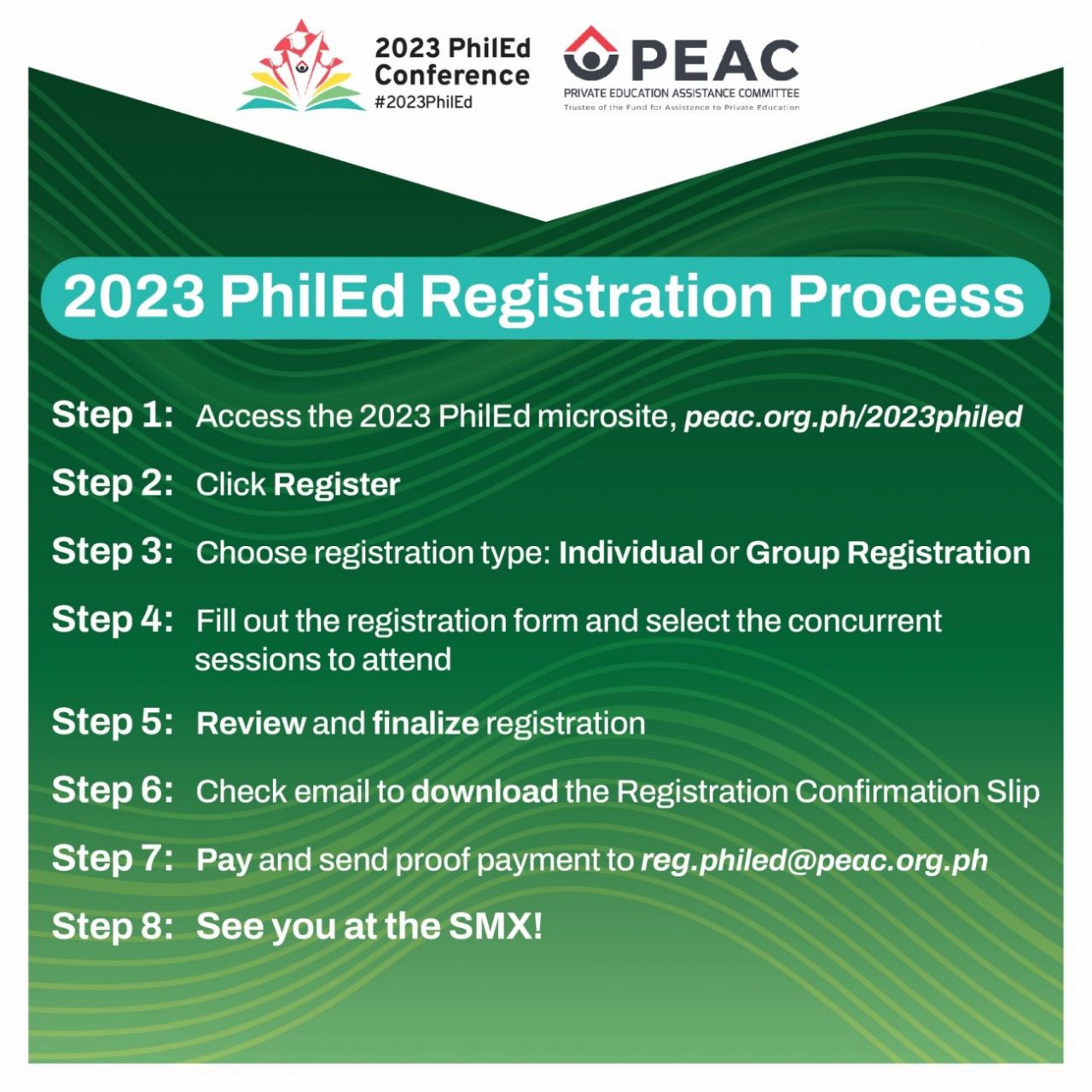 Registration Guidelines PEAC Official Website