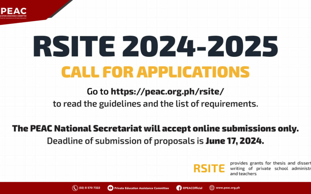 RSITE call for applications for FY 2024-2025
